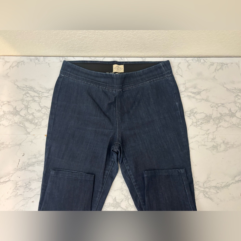 St John’s Bay Women’s Size PM Dark Blue Pull On Stretch Jegging Skinny Jean - Picture 3 of 5